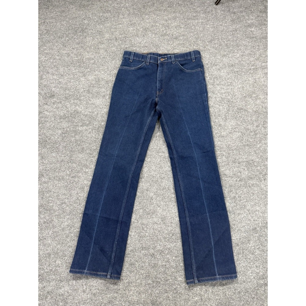 VTG Levis 852 Orange Tab Mens Jeans 36x34 Blue Straight Leg Denim Batwing Y2K